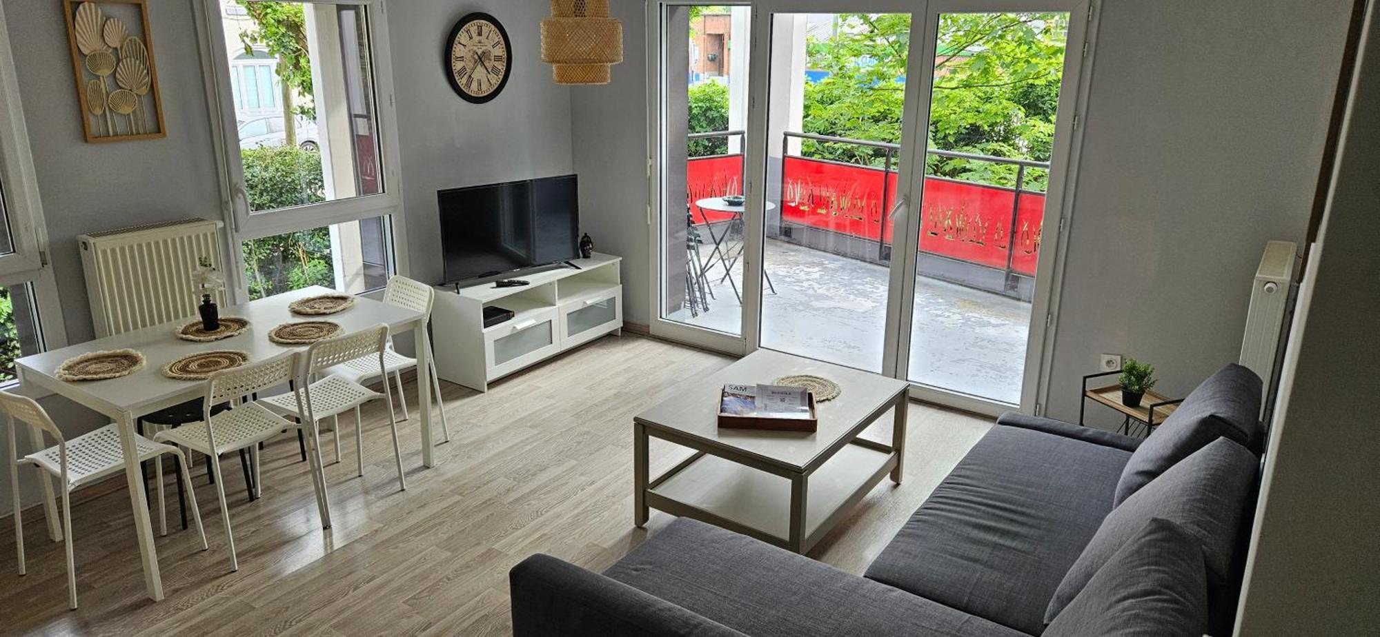 Appartement 2 Chambres Avec Terrasse Et Garage Saint-Andre-lez-Lille المظهر الخارجي الصورة